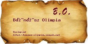 Bánász Olimpia névjegykártya